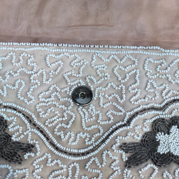 Walborg Vintage Women's Clutch Handbeaded Small Inside Pocket Snap Closure - Picture 5 of 16